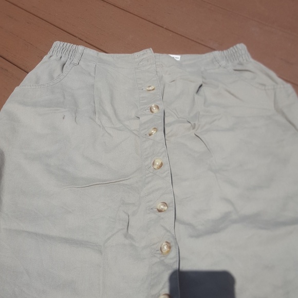 Button Down Midi Skirt - Picture 2 of 4